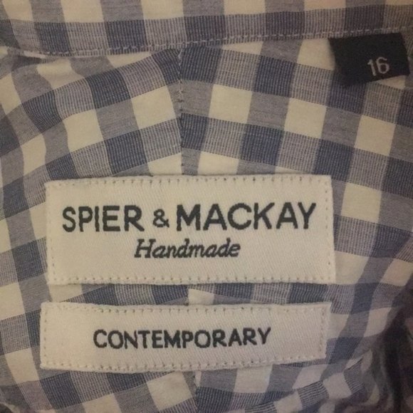 Handmade SPIER & MACKAY blue & white gingh… - Picture 4 of 4